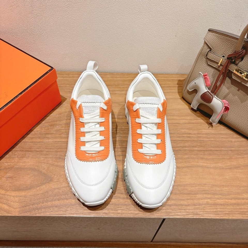 Hermès Day Sneaker White- Shoes for Men view 3