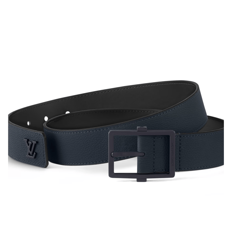 Louis Vuitton LV Navy Aerogram 35mm Reversible Men Belt M8711U view 3