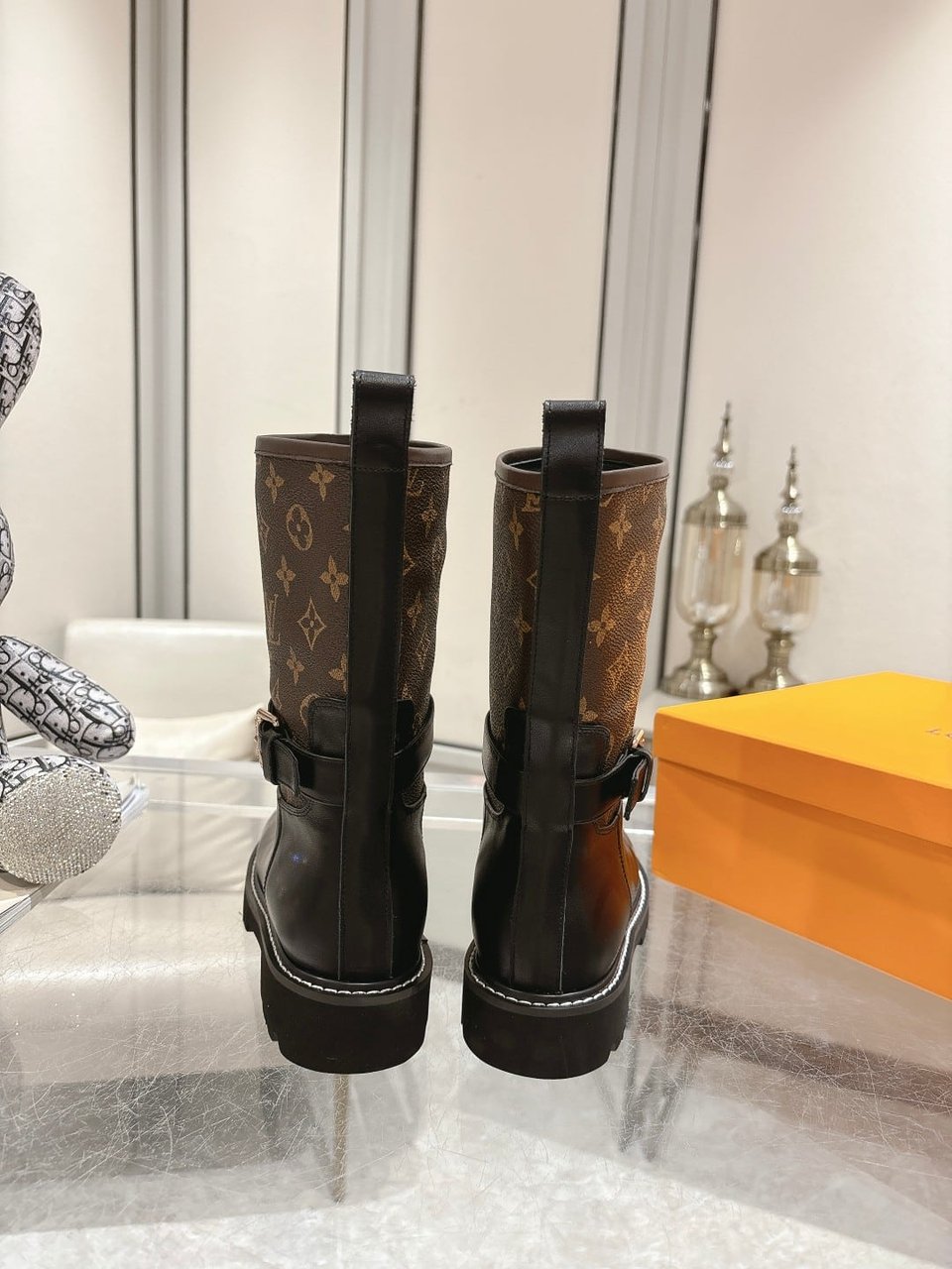 Louis Vuitton Territory Flat Ankle Boot Monogram Brown view 8