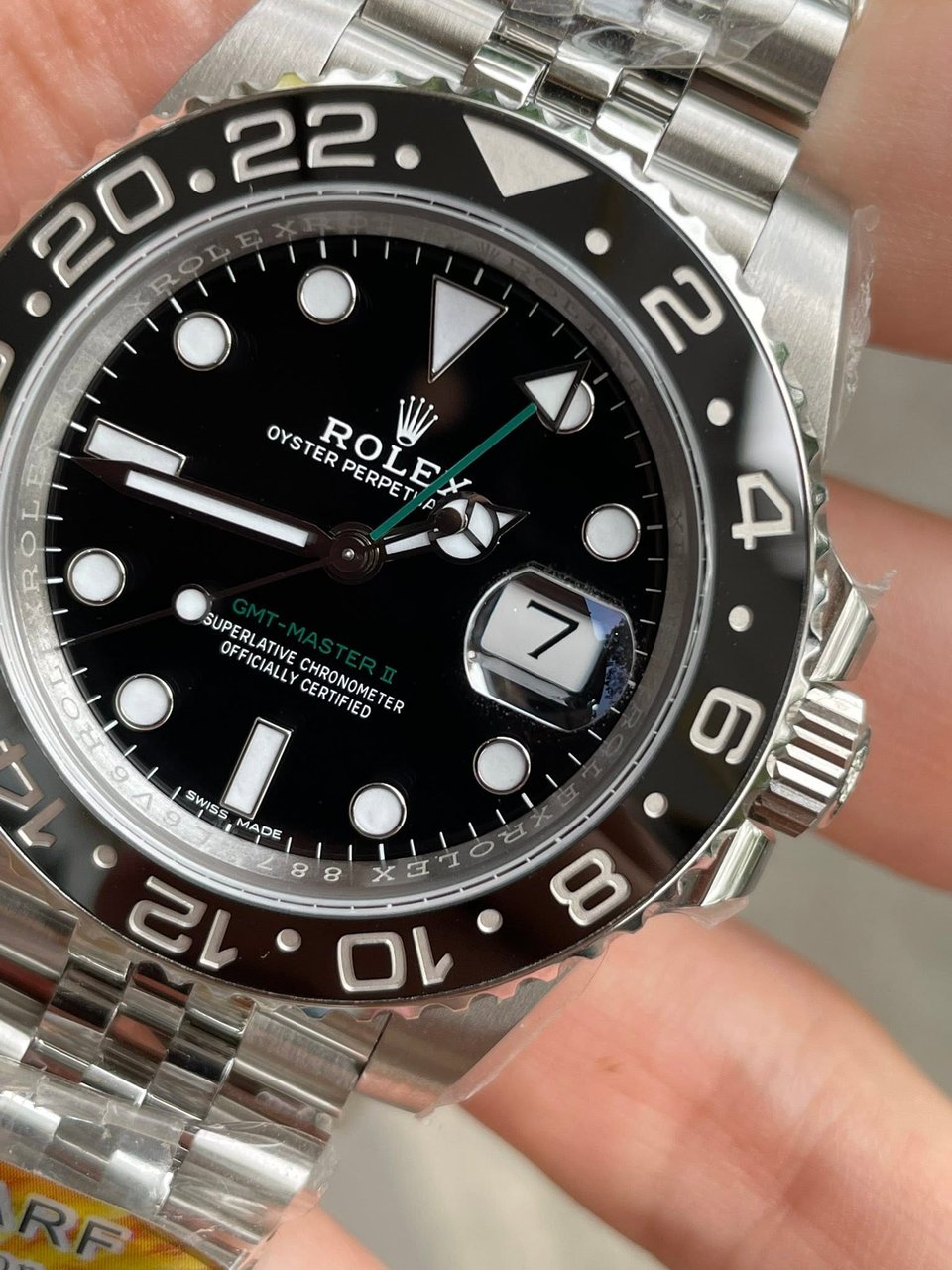 [Super Clone] Rolex GMT-Master II Black Dial 126710GRNR “Bruce Wayne” Jubilee 2024 view 3