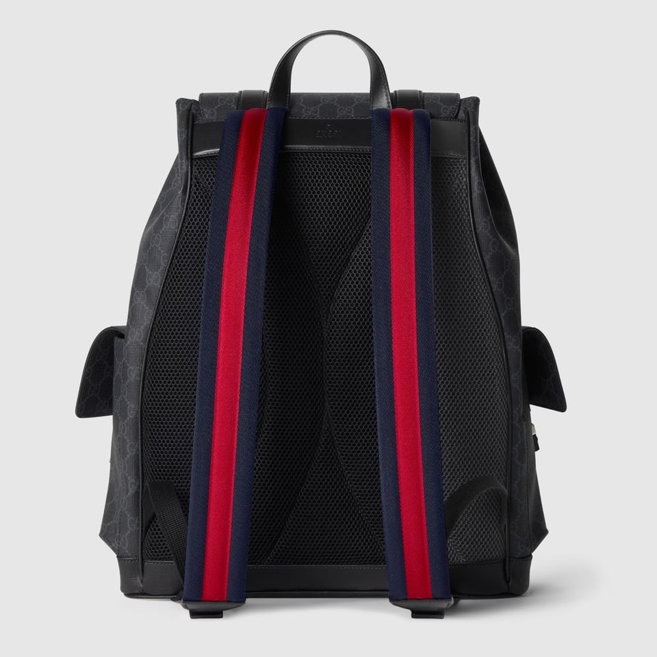Gucci GG Black Large Backpack 792080 Black GG Supreme 35cm/13.8in view 6