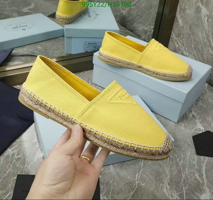 Prada Cotton Drill Espadrilles Yellow 1S839M3Lkef0377F_020 view 5