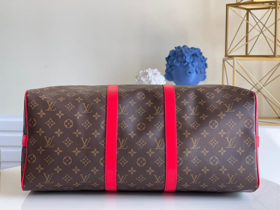 Louis Vuitton Keepall Bandouliere 50 Monogram Canvas Red 50cm LV M44740 view 4