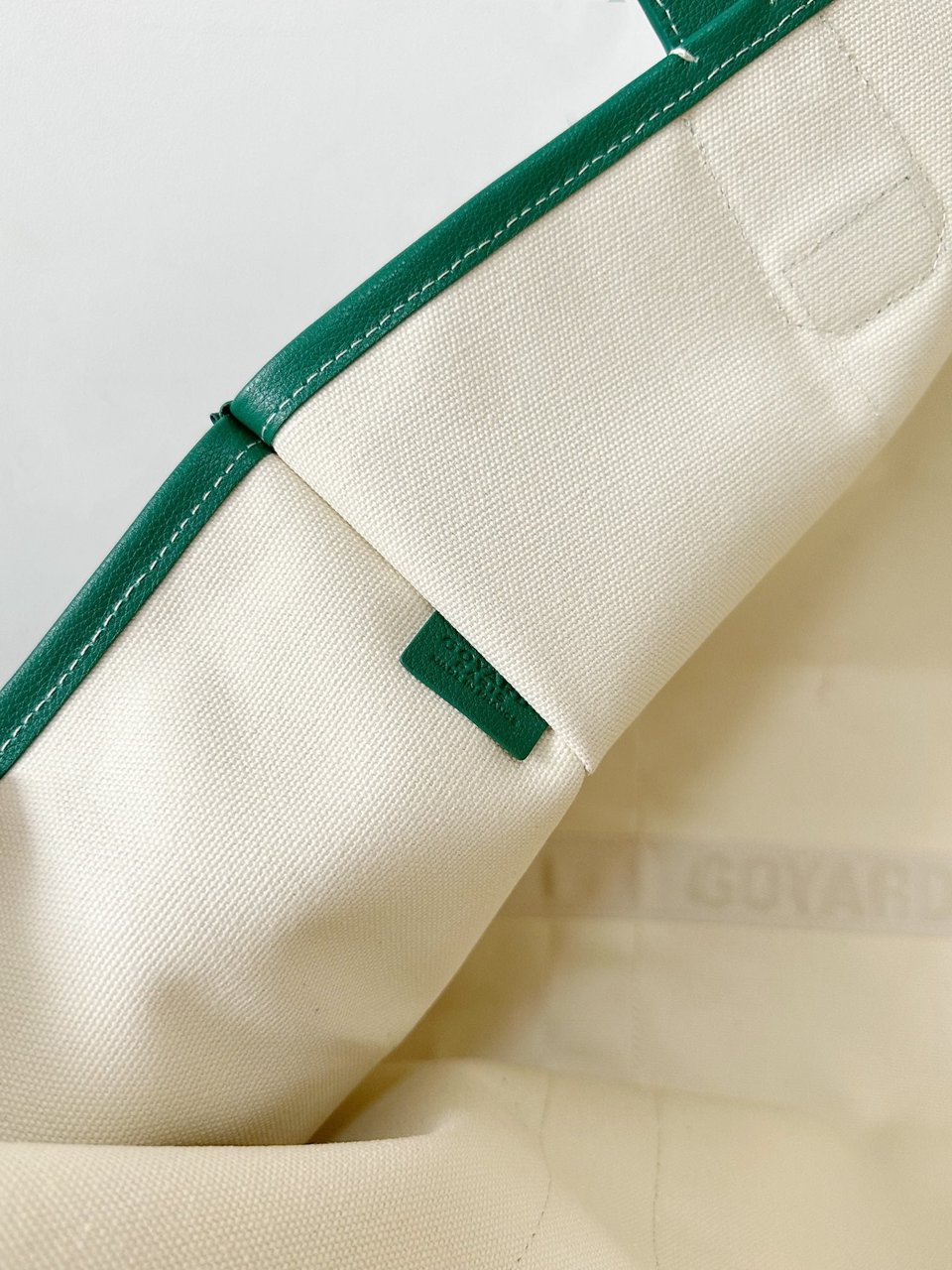 Goyard Goya Villette Tote 45Cm Green Canvas view 8