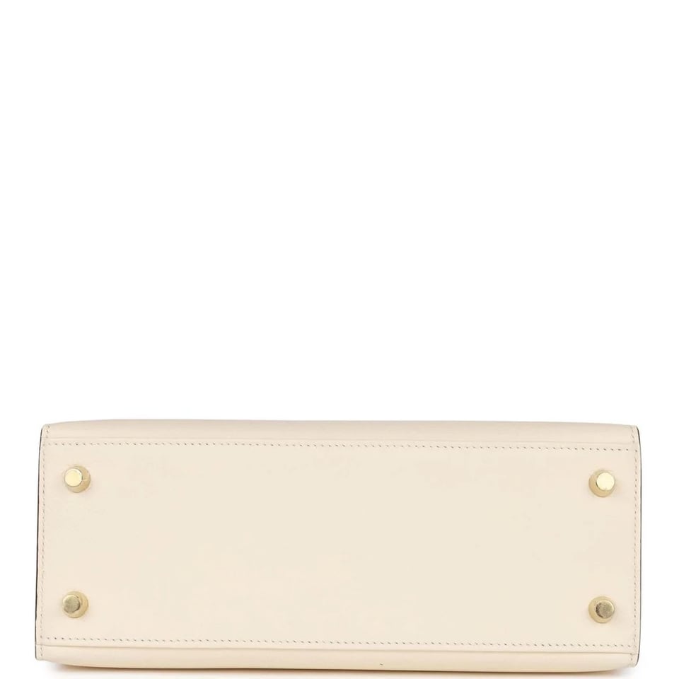 Hermes Kelly 25 Bag In Golden Nata Epsom Leather For Women 25cm/10in view 6