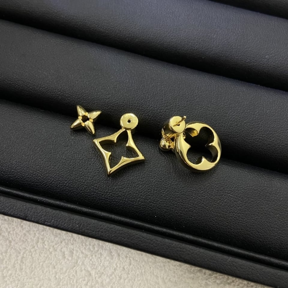 Louis Vuitton Lv Flowergram Earrings Gold M00770 view 4