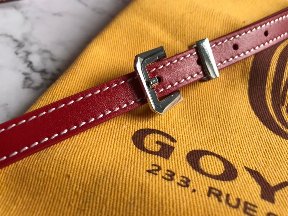 Goyard Belvedere Pm Bag 21Cm Red Canvas view 8