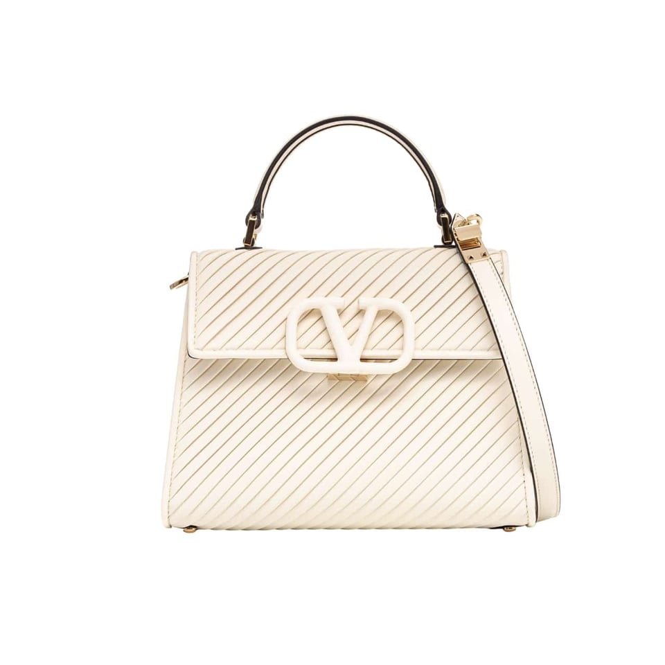 Valentino Garavani Small Vsling Handbag White 20Cm view 2