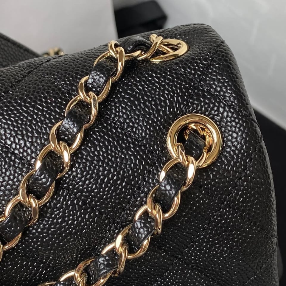 Chanel Small Duma Backpack Caviar Calfskin 19cm/7.5in view 7