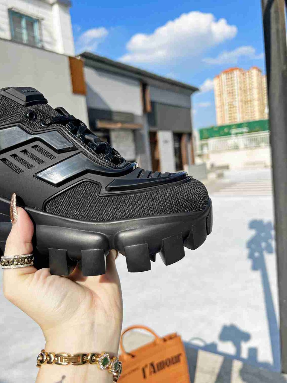 Prada Cloudbust Thunder Sneakers Black 1E819L3Kr2F0002F050 view 5