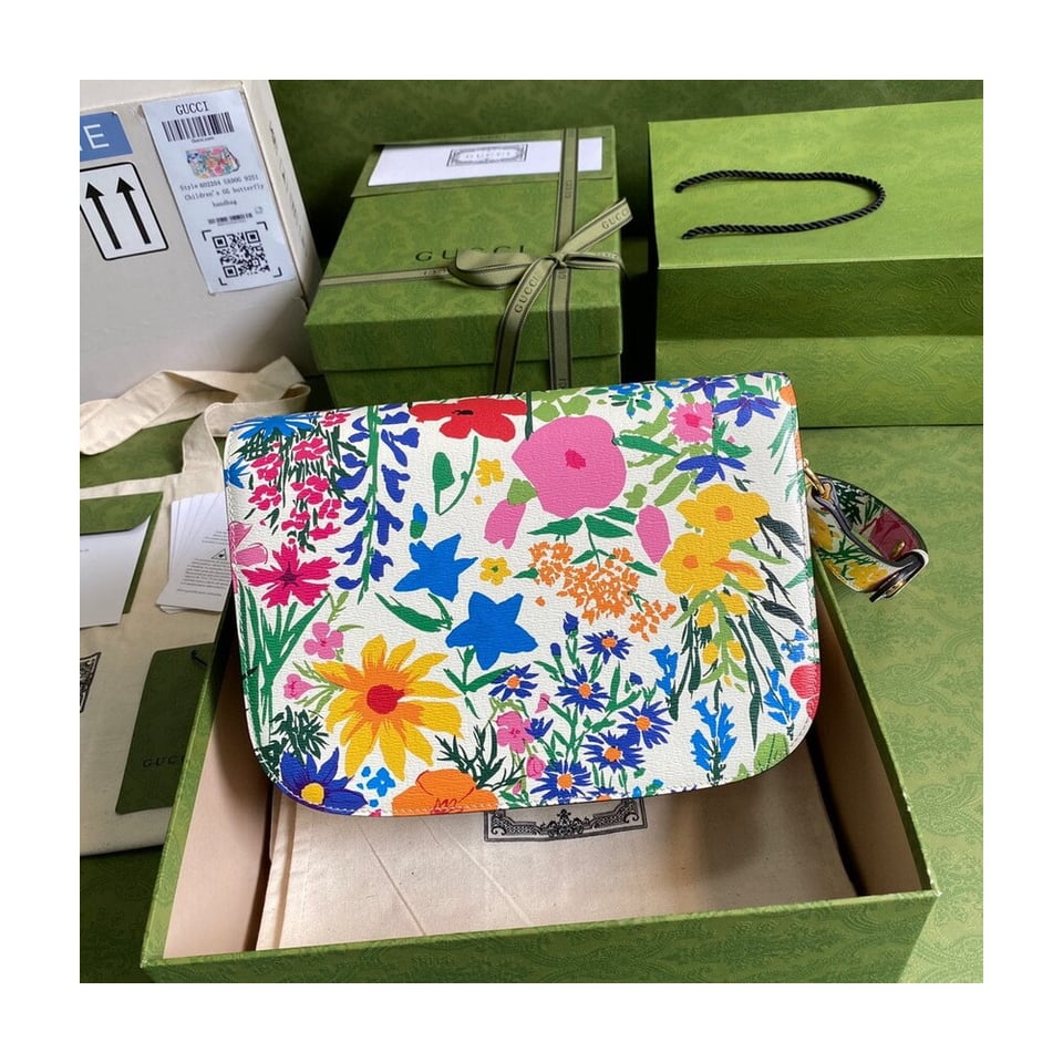 Gucci Horsebit 1955 Small Bag in Ken Scott Print view 4