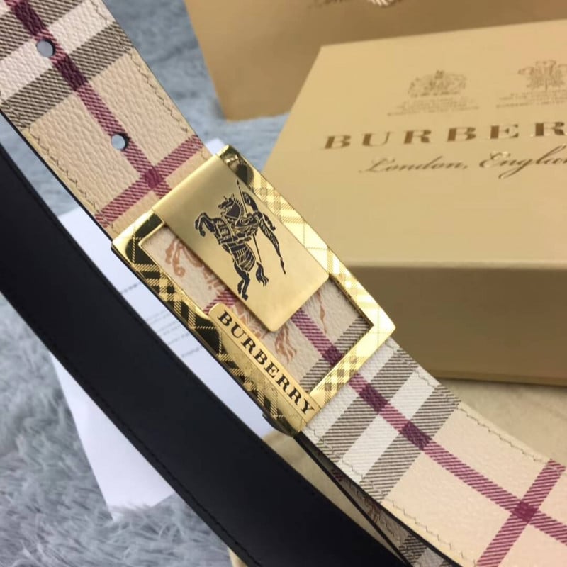 Burberry Vintage Check Leather Belt 40748 view 5