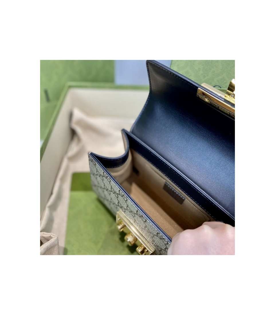 Gucci Padlock Small GG Shoulder Bag Black view 19