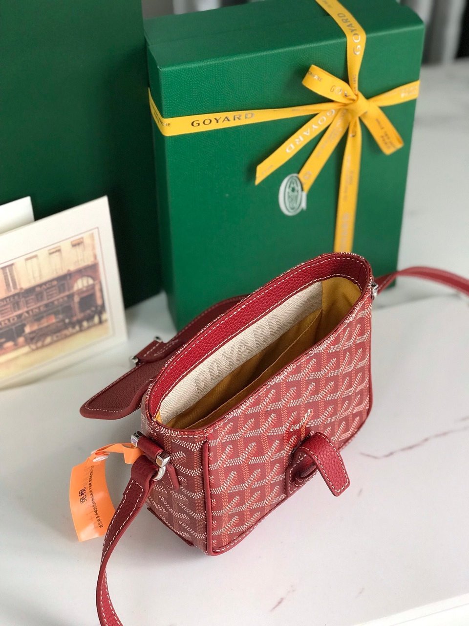 Goyard Grand Bleu 16cm Classic Red Goyardine Canvas And Lambskin view 4