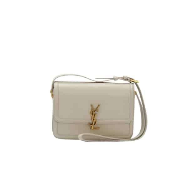 Saint Laurent Solferino Small Satchel In Box Saint Laurent Leather Blanc Vintage view 2