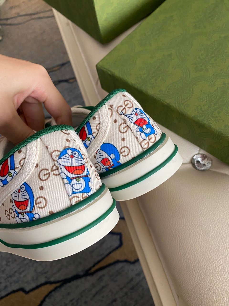 Gucci Tennis 1977 Doraemon Sneaker White view 9