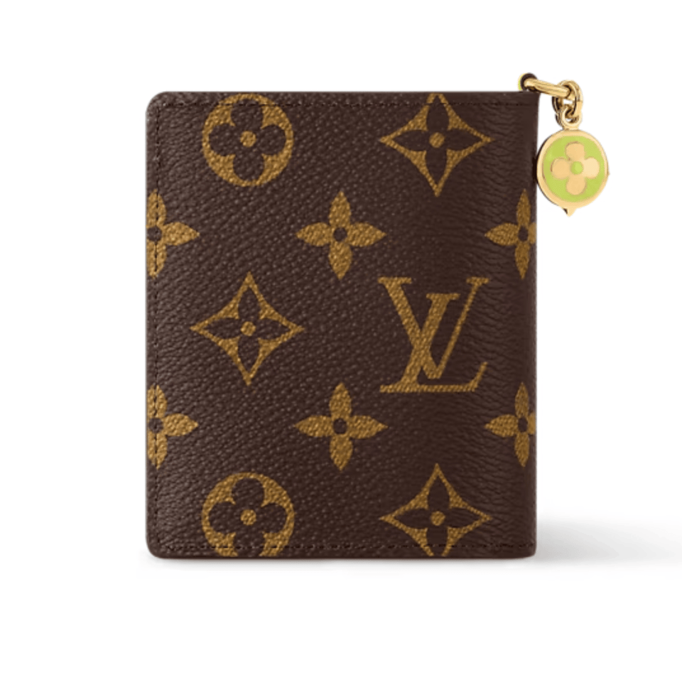 Louis Vuitton Monogram Zesty Lime Charms Pocket Wallet For Women 9cm M14628 view 5
