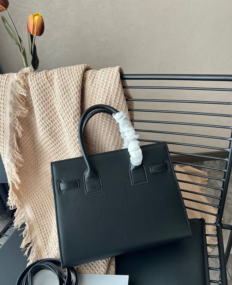 Saint Laurent Sac De Jour Supple Baby In Grained Leather 32Cm Black view 9