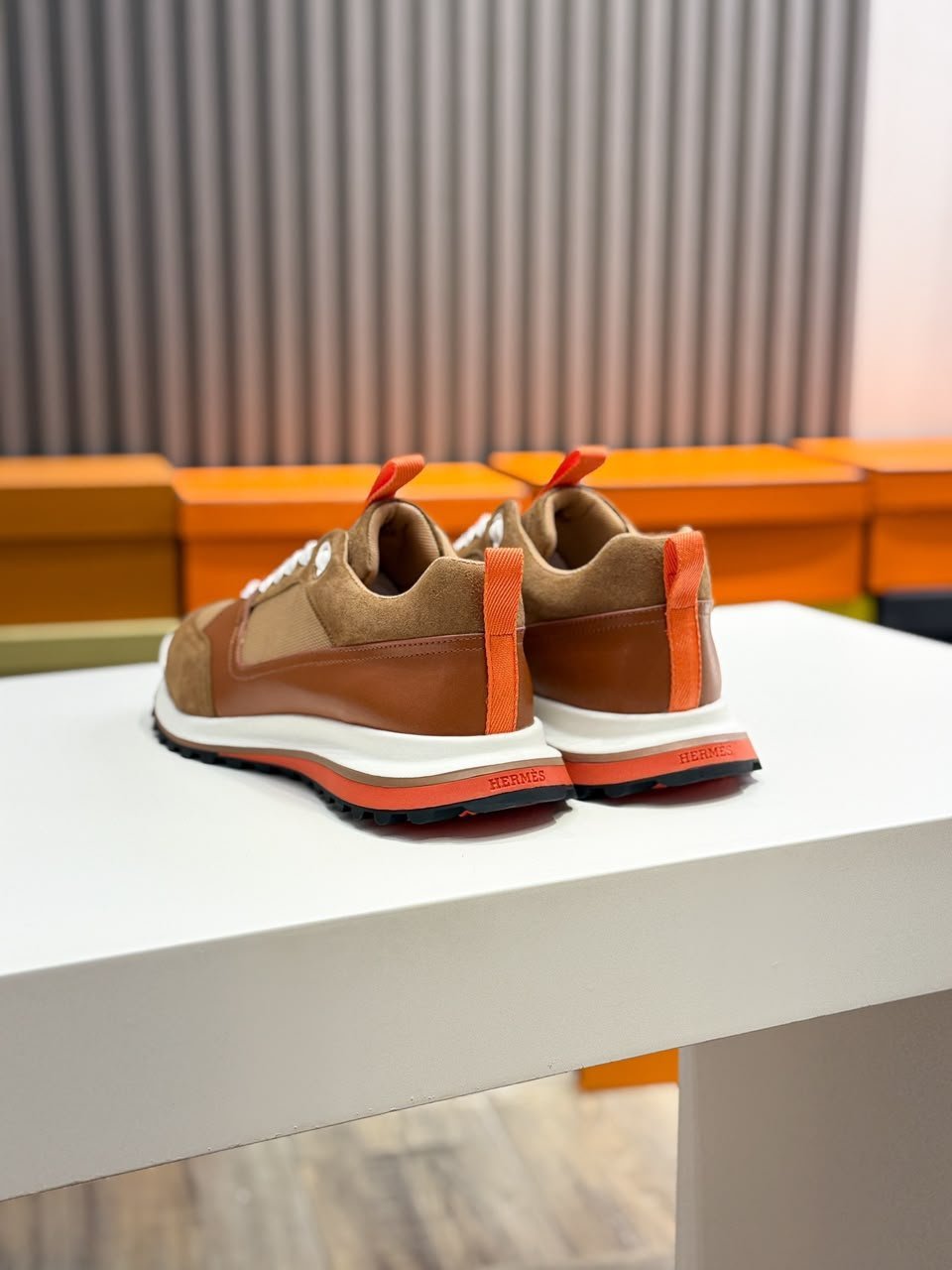 Hermes Leader Sneaker Multicolor Alabaster Beige H252863ZHVD415 view 5