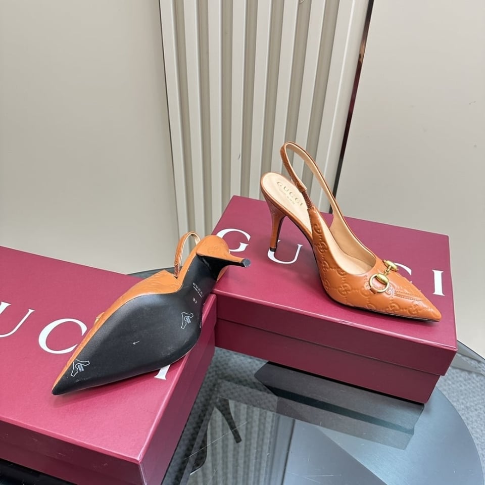 Gucci Women’S Horsebit Pump Gg Leather Light Brown view 5