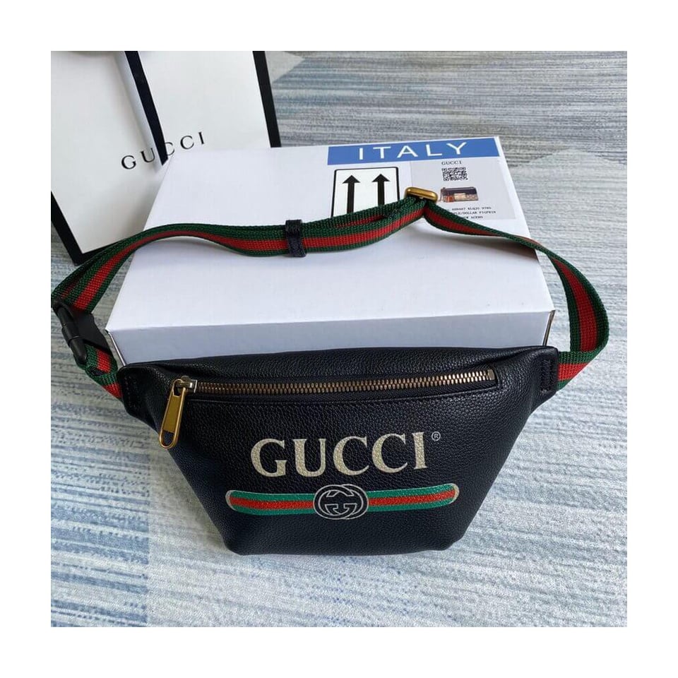 Gucci Print Small Belt Bag Waist Body Black view 7