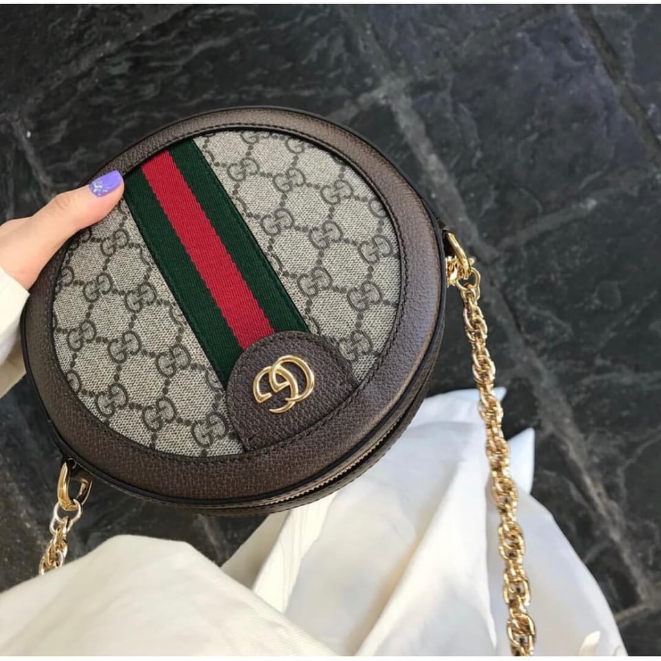 Gucci Ophidia Mini GG Round Shoulder Bag view 10
