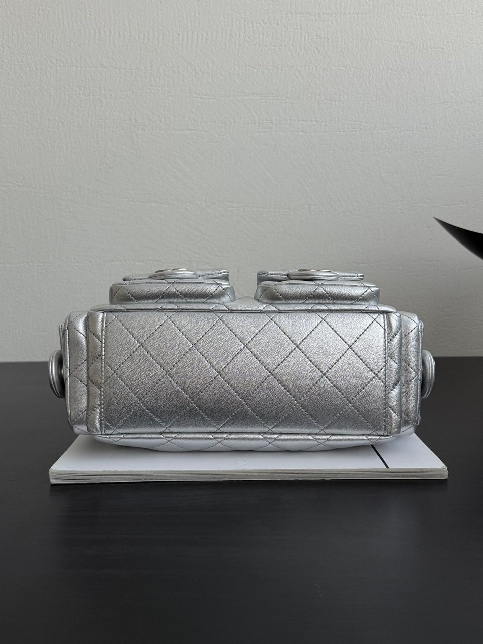 Chanel 25C Hobo Bag Silver Spring/Summer 2025 Collection 32cm/12.2cm view 11