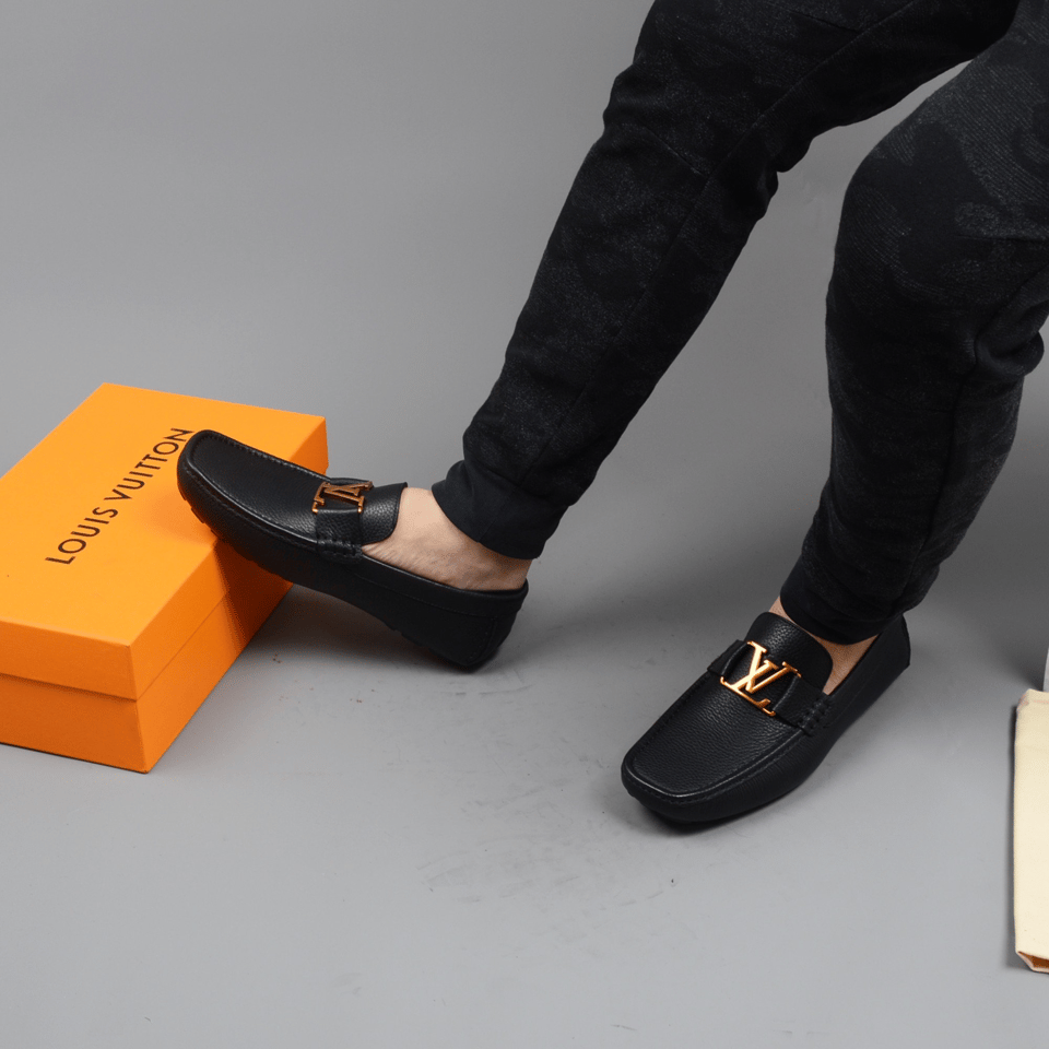 Louis Vuitton LV Monte Carlo Mocassin Black Loafers for Men view 3