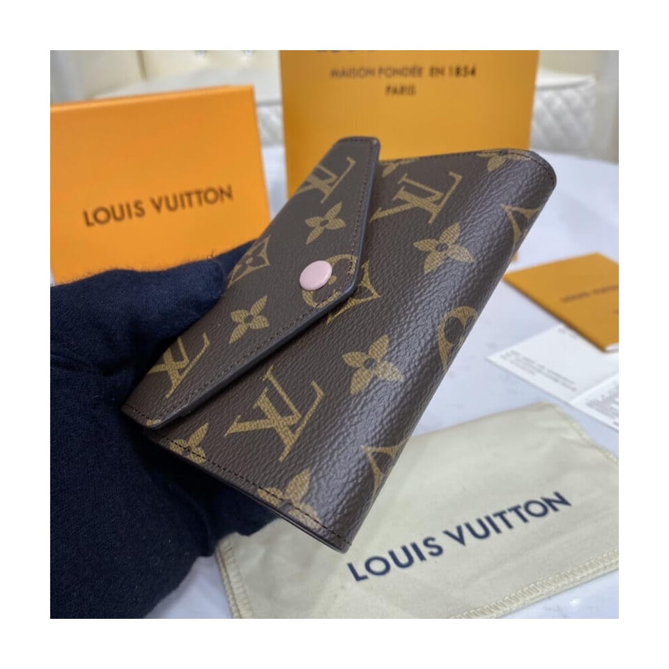 Louis Vuitton Monogram Canvas Victorine Wallet Pink view 5