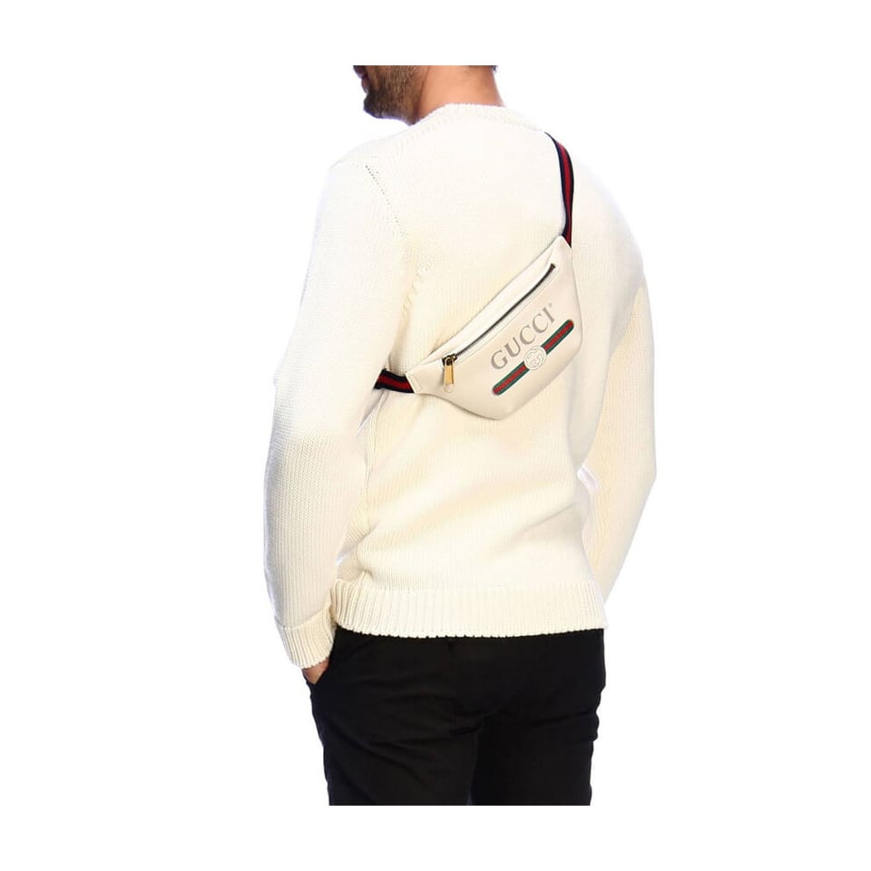 Gucci Print Small Belt Bag Waist Body White view 5