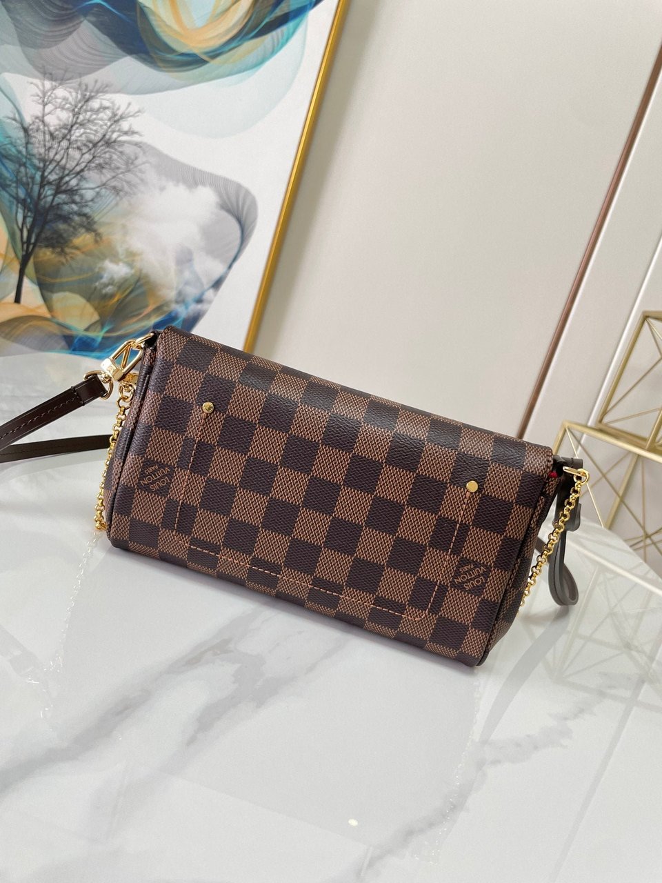 Louis Vuitton F Licie Pochette Damier Azur 21Cm view 7