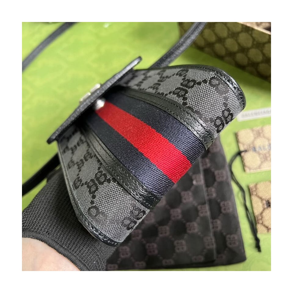 Balenciaga x Gucci Hacker Phone Bag Black view 4