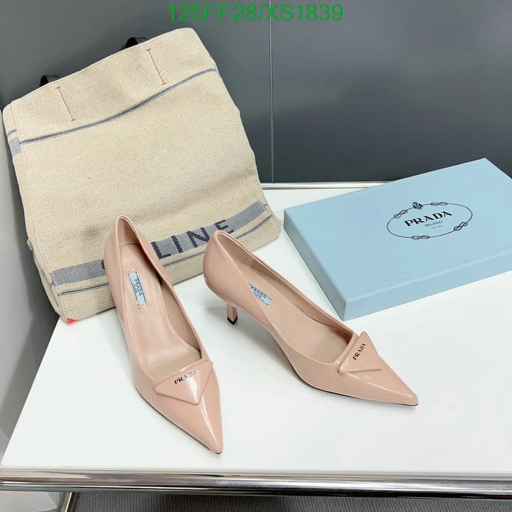 Prada Cleavage Nero Leather Pumps Pink view 7