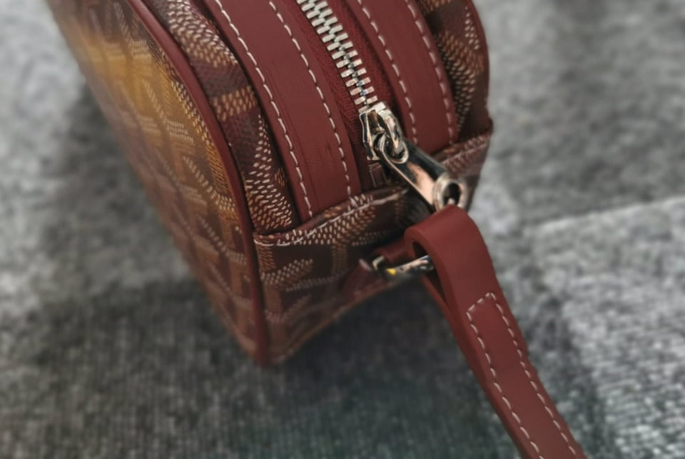 Goyard Cap-Vert Pm Bag 23X8X14Cm Burgundy Canvas view 5