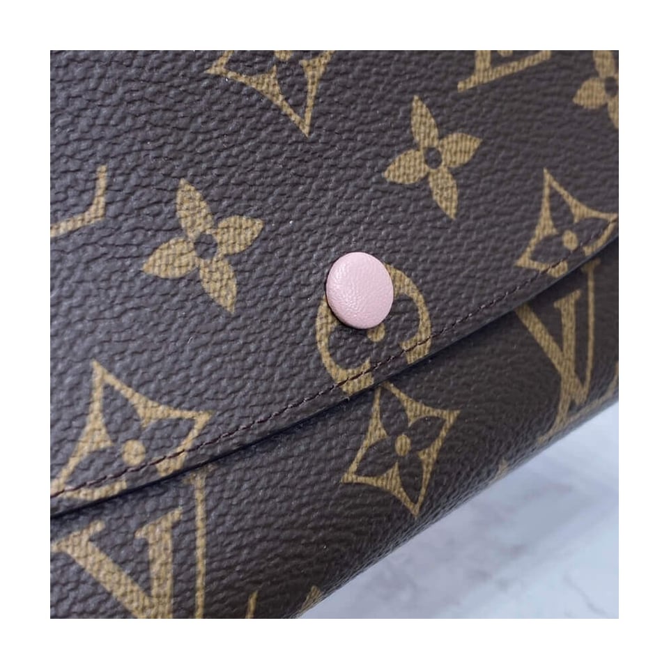 Louis Vuitton Monogram Canvas Emilie Wallet Pink view 7