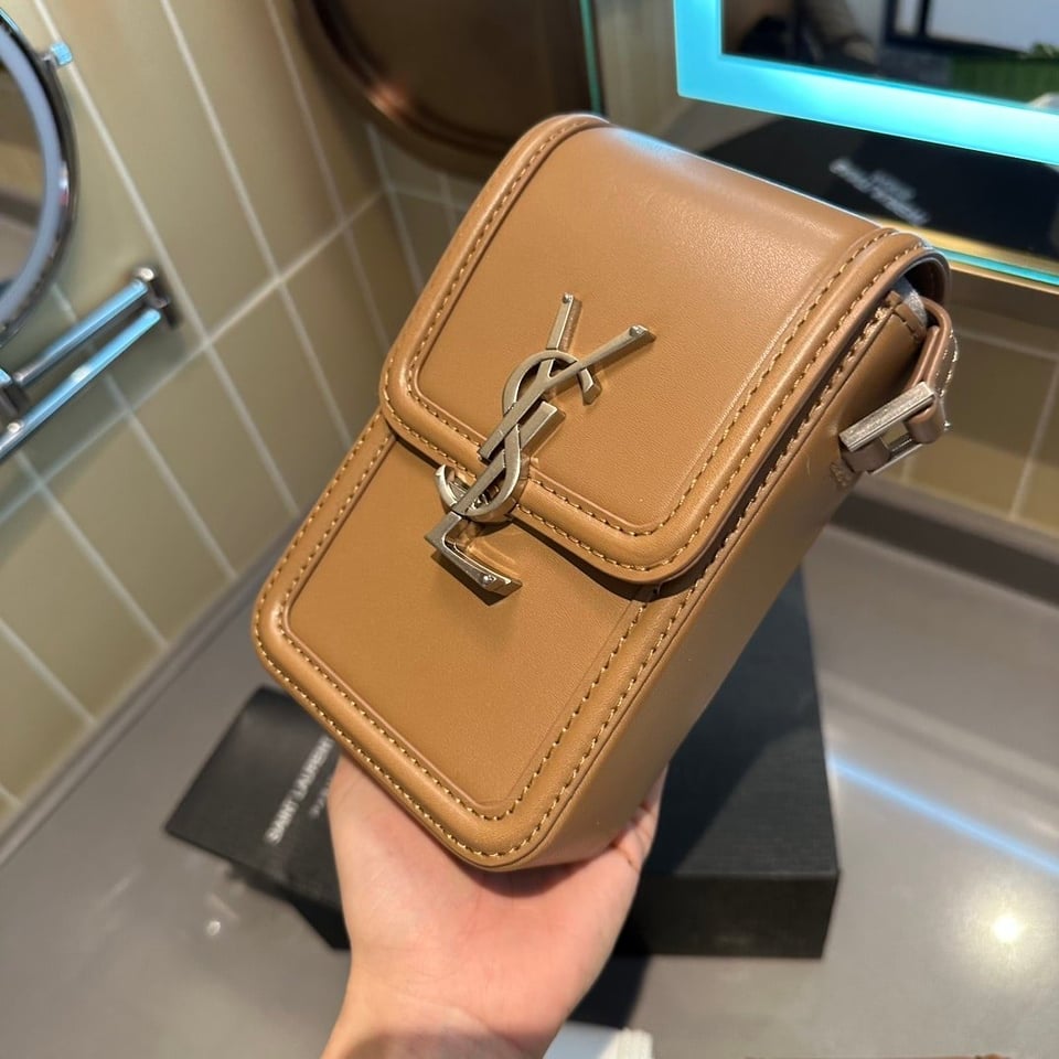 Saint Laurent Solferino Mini Bag In Smooth Leather Fox 11Cm view 5