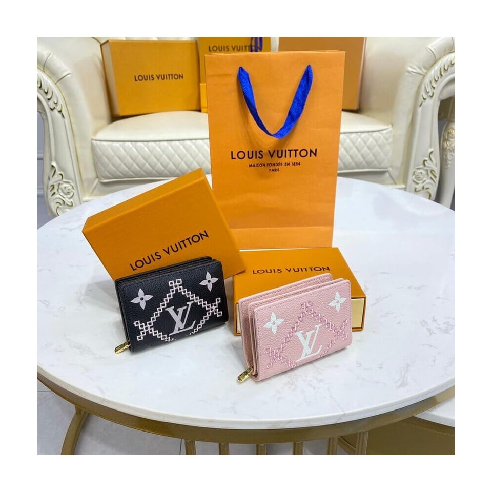 Louis Vuitton Monogram Empreinte Clea Wallet Pink view 12