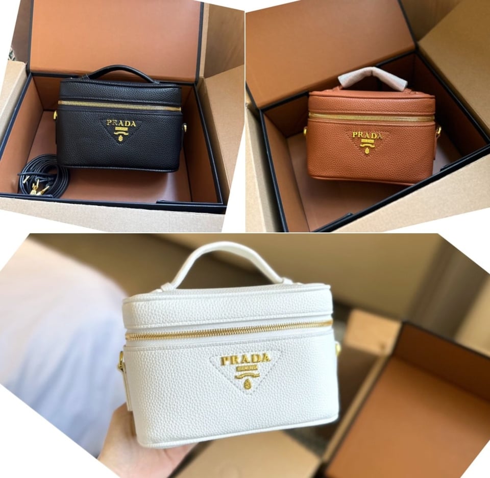 Prada Leather Mini Bag White 20Cm view 3