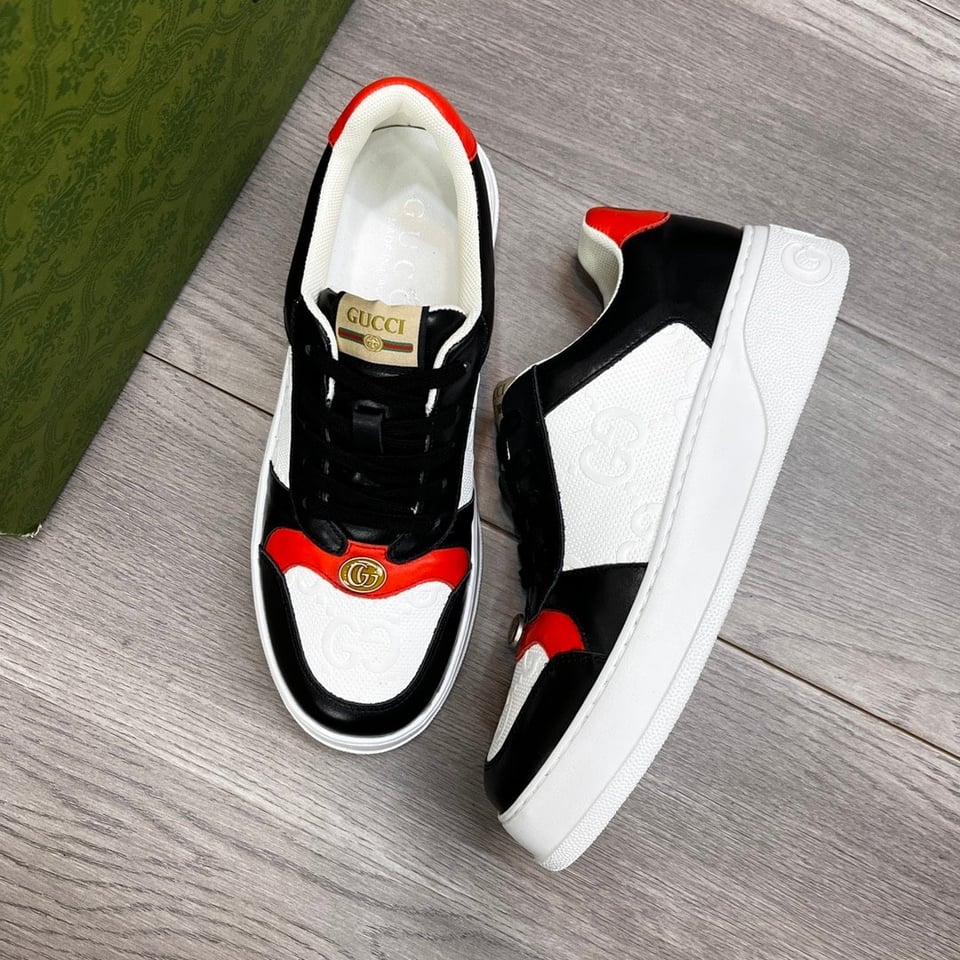 Gucci Screener Sneaker Black Orange view 9