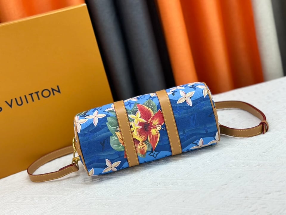 Louis Vuitton Keepall Bandouliere 25 Bright Blue 25Cm M24999 view 7
