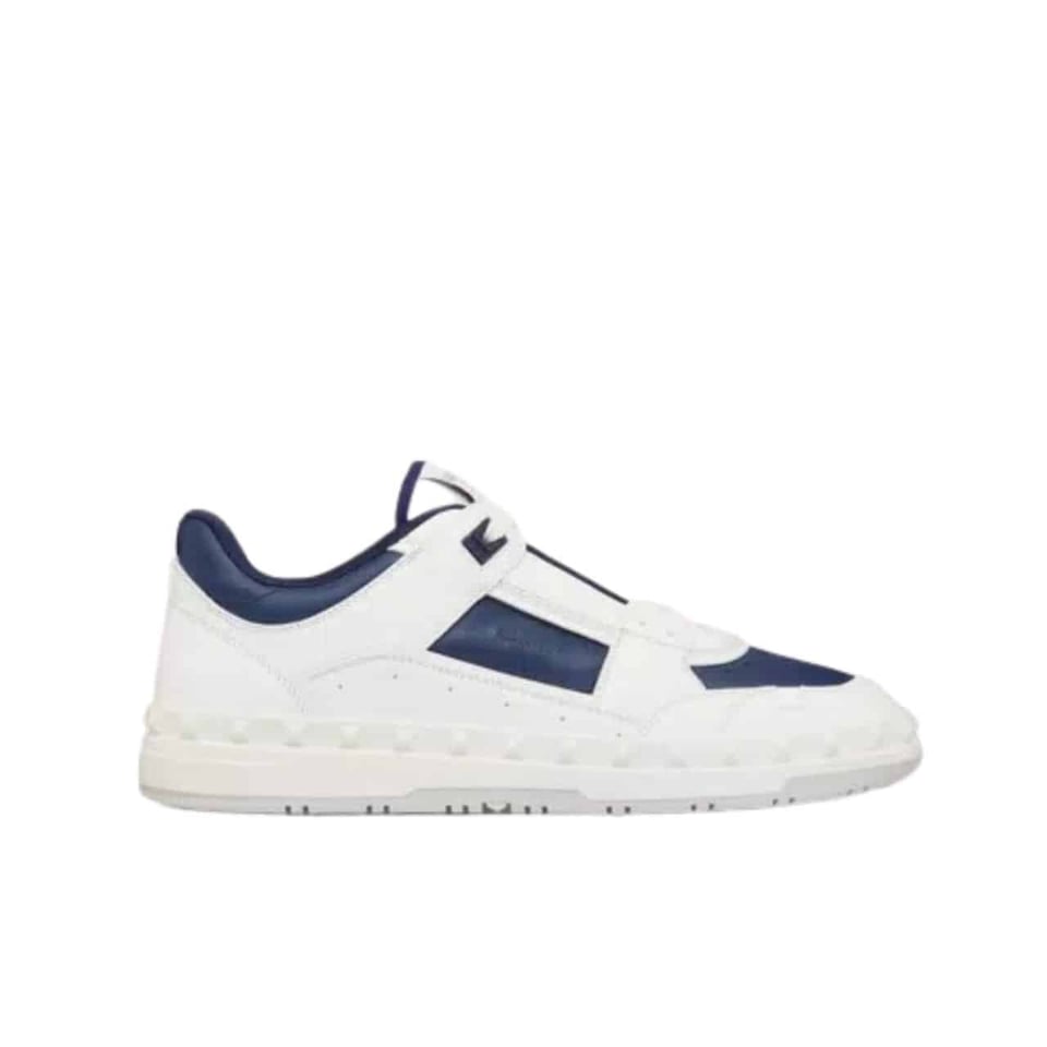 Valentino Garavani Freedots Low Top Sneaker In Calfskin Blue 4Y2S0H43Rdg Fc6 view 2