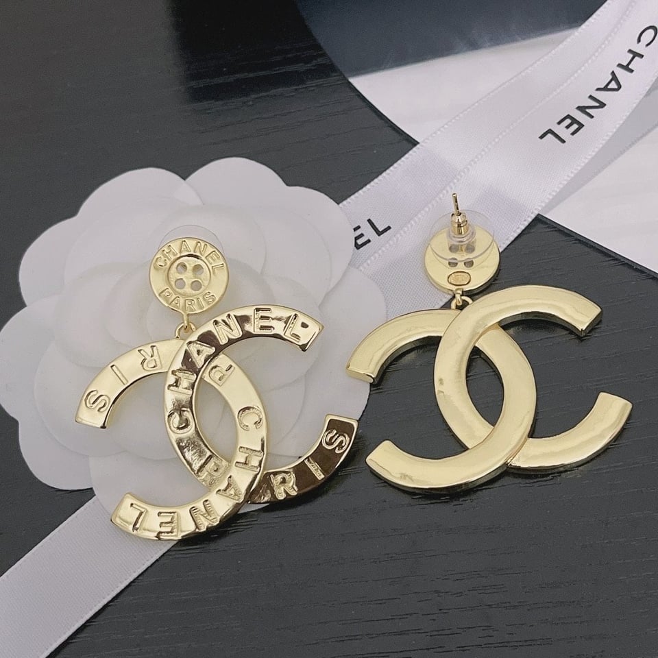 Chanel Paris Button Earrings view 5