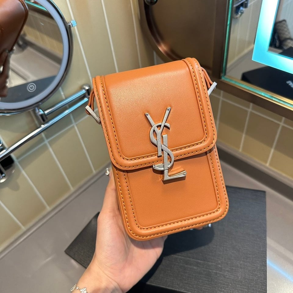 Saint Laurent Solferino Mini Bag In Smooth Leather Fox 11Cm view 3
