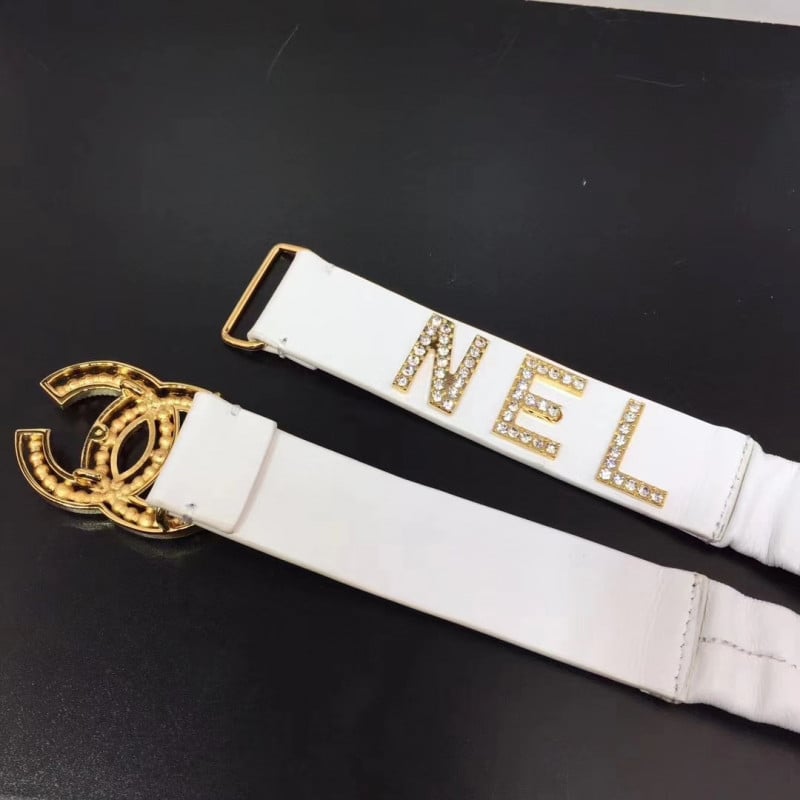 Chanel Lambskin &amp; Gold-Tone Metal Belt 94306 view 7