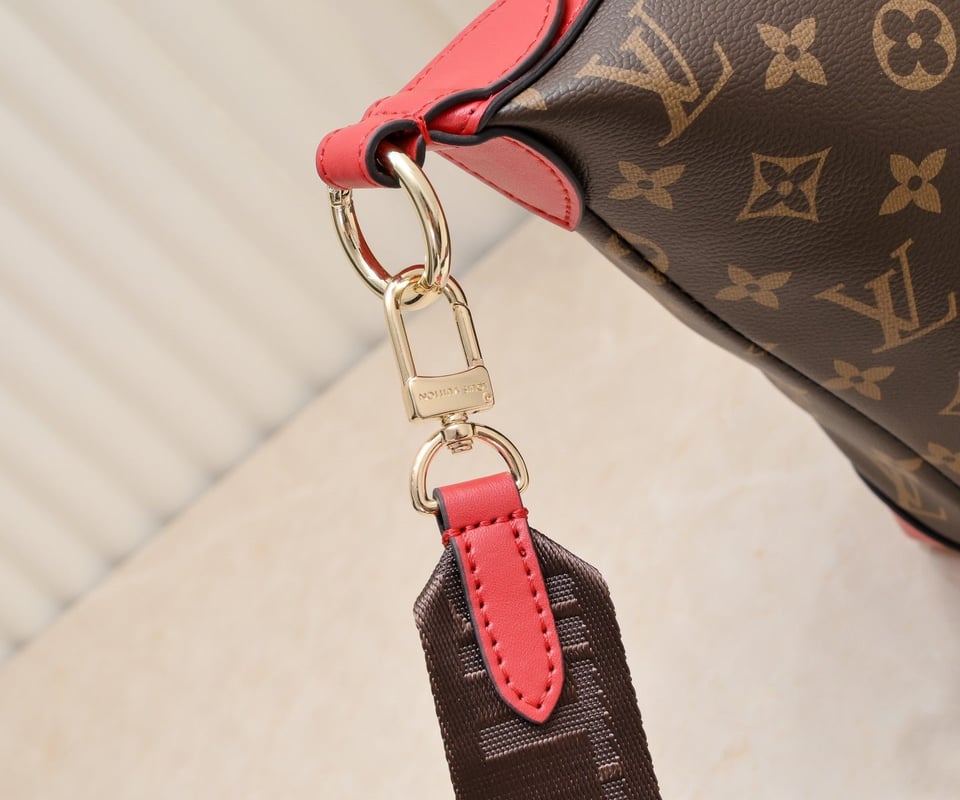 Louis Vuitton Tote Bag Monogram Canvas Red 26Cm view 5