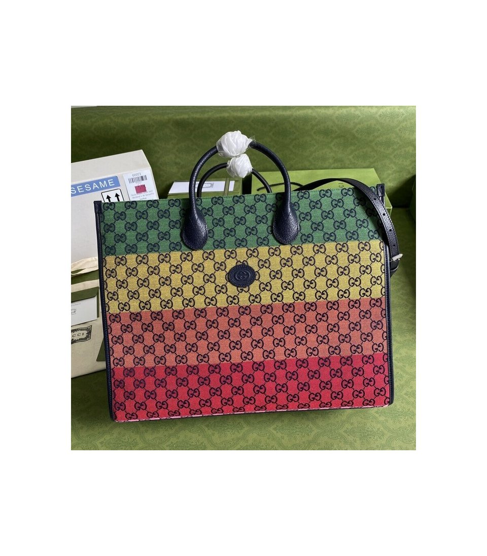 Gucci GG Multicolour Large Tote Bag view 4
