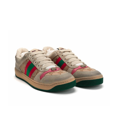 Gucci Gg Screener Distressed Gg Canvas Pink 546551 9Y920 9665 view 2