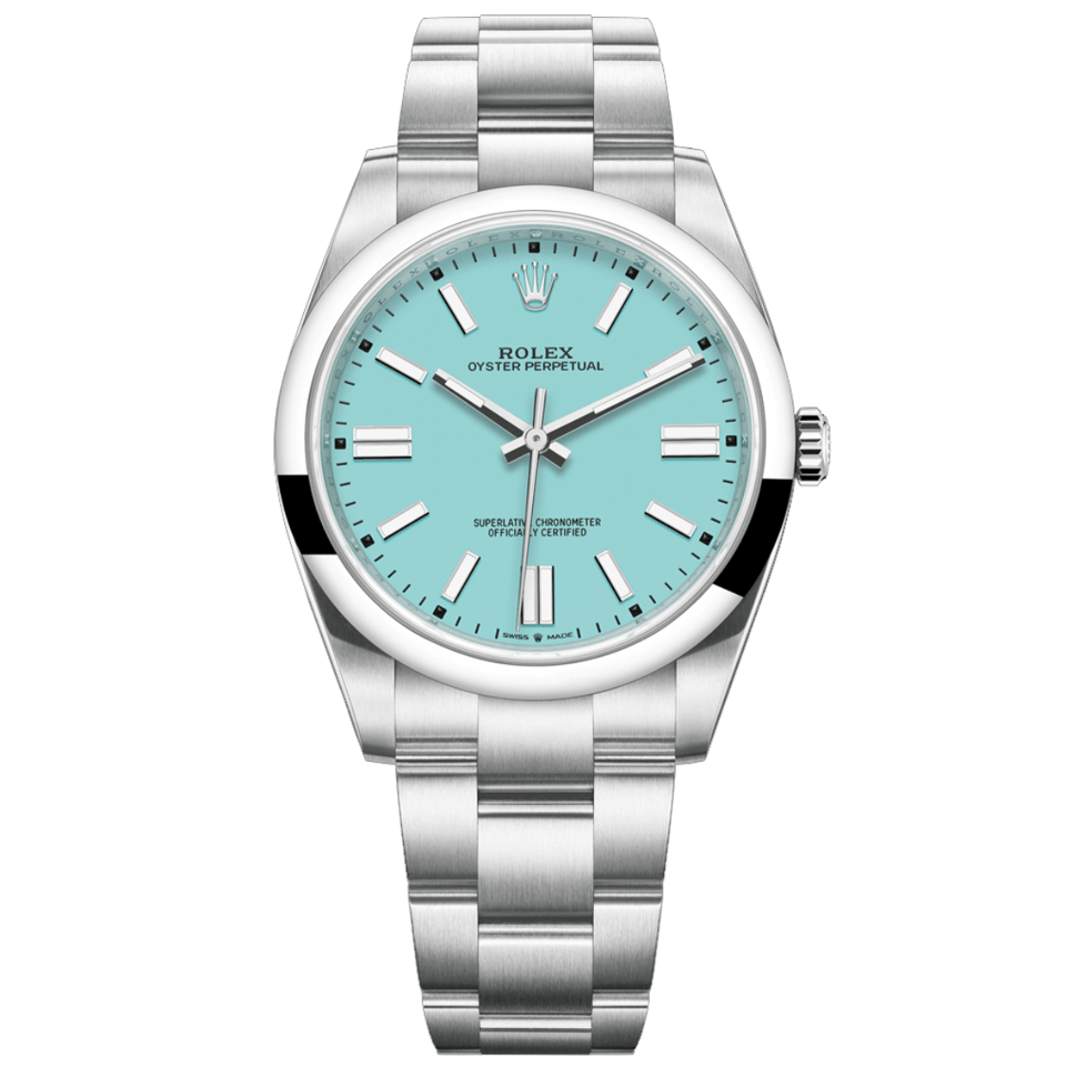 Rolex Oyster Perpetual 41mm Blue Dial 124300 view 2