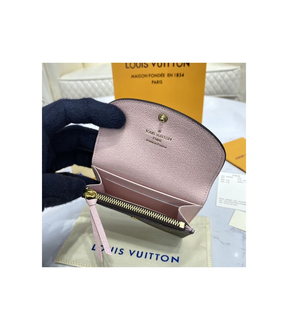 Louis Vuitton Monogram Canvas Rosalie Coin Purse Pink view 11