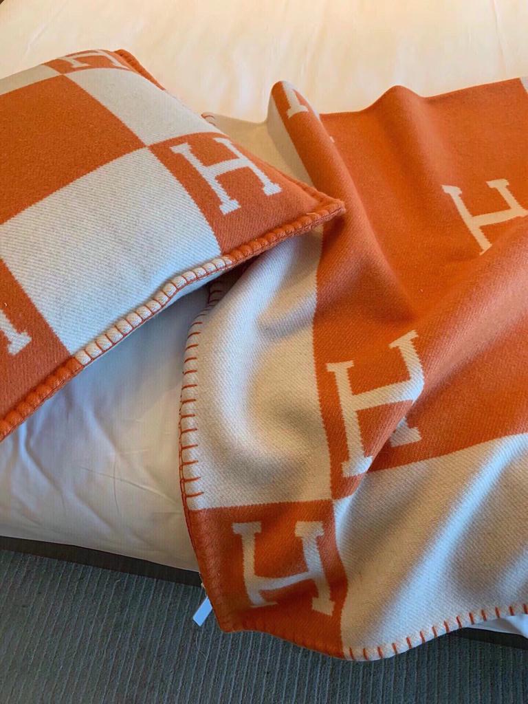 Hermes Cashmere Scarf Colorblock For Women view 8